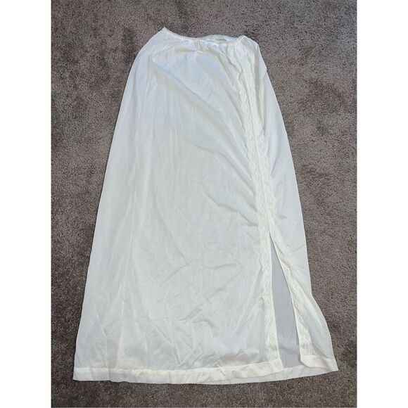 Vanity Fair Other - Women’s Vintage Lace & Nylon Maxi Skirt Slip S-M